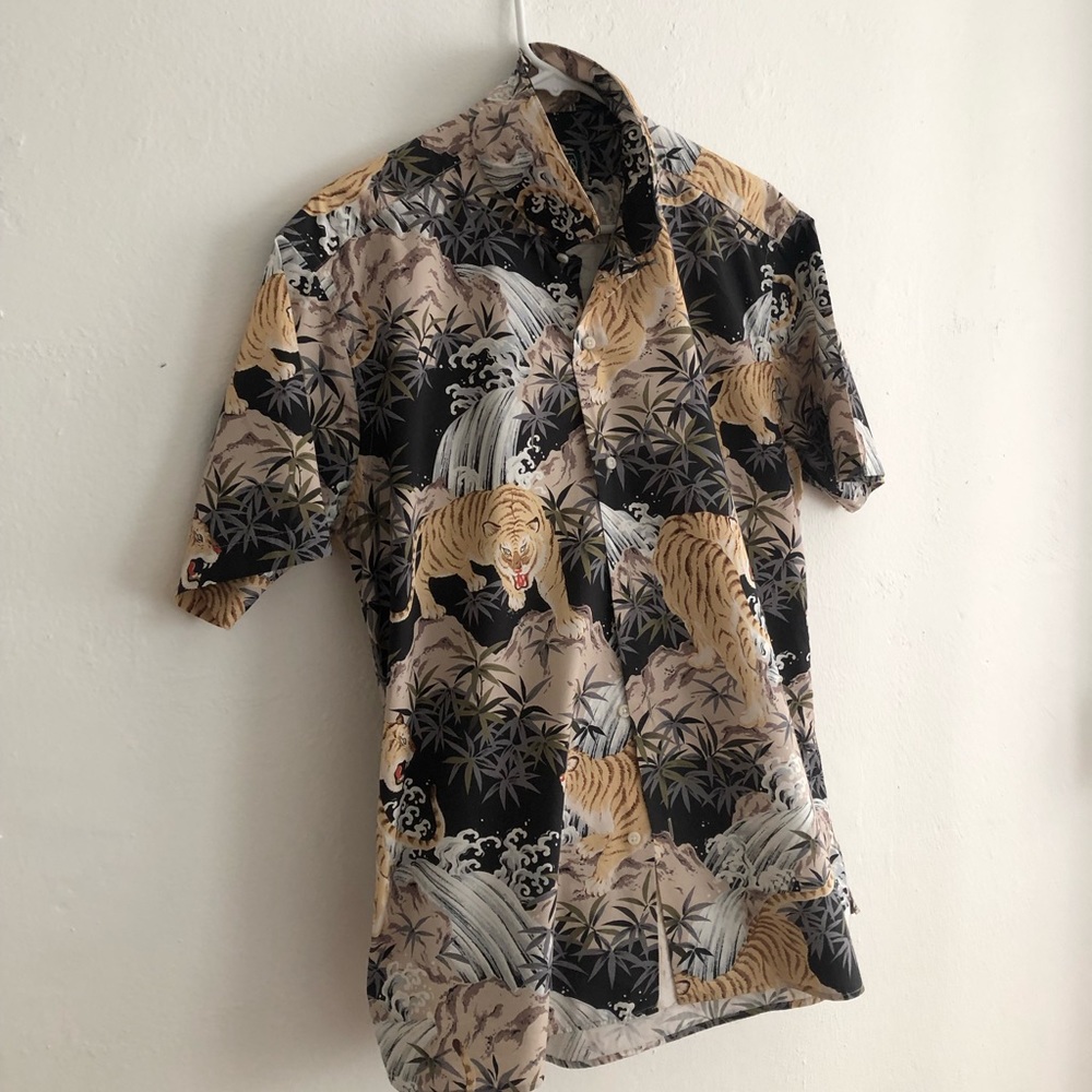 Gitman Bros Tiger Button Down